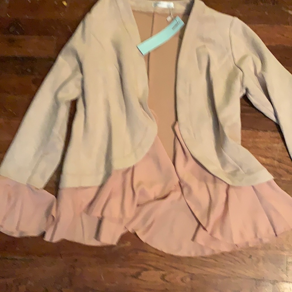 DRESSFO NWT SZ XL blush pink jacket